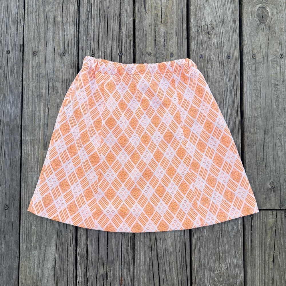 Vintage 70s Handmade Mod Mini Skirt
